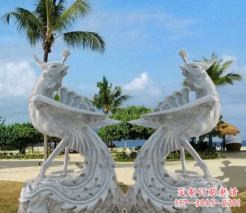神兽凤凰石雕