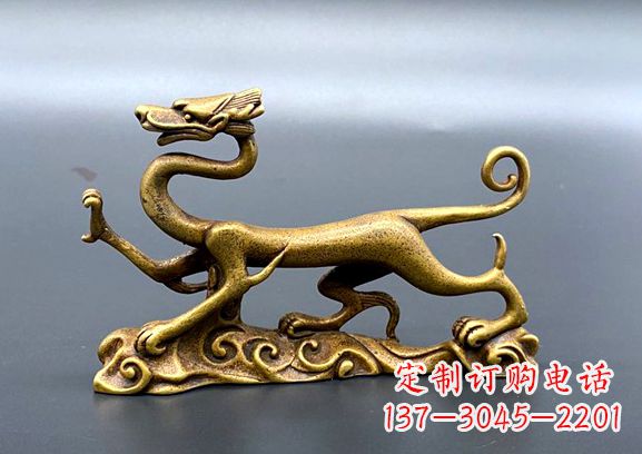 神兽青龙纯铜雕摆件