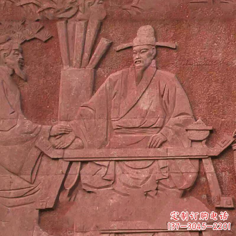沈括砂岩浮雕-学校校园历史名人浮雕墙壁画