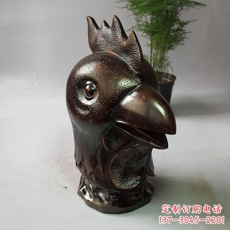 生肖鸡铸铜兽首