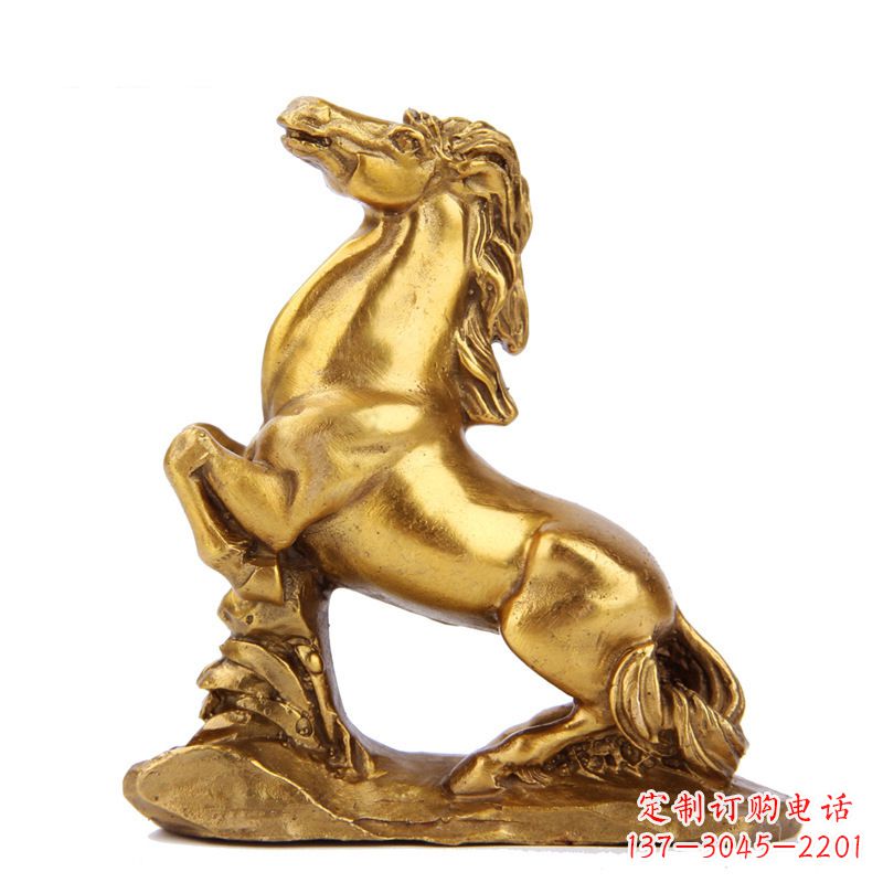 生肖马-铸铜鎏金动物雕塑摆件