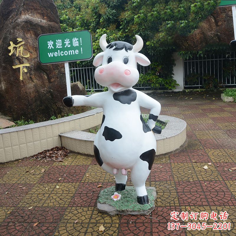 生肖牛卡通雕塑 (2)