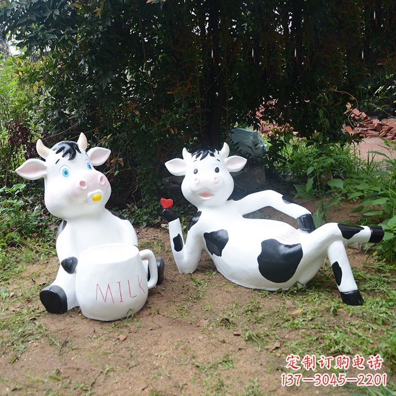 生肖牛卡通雕塑 (4)