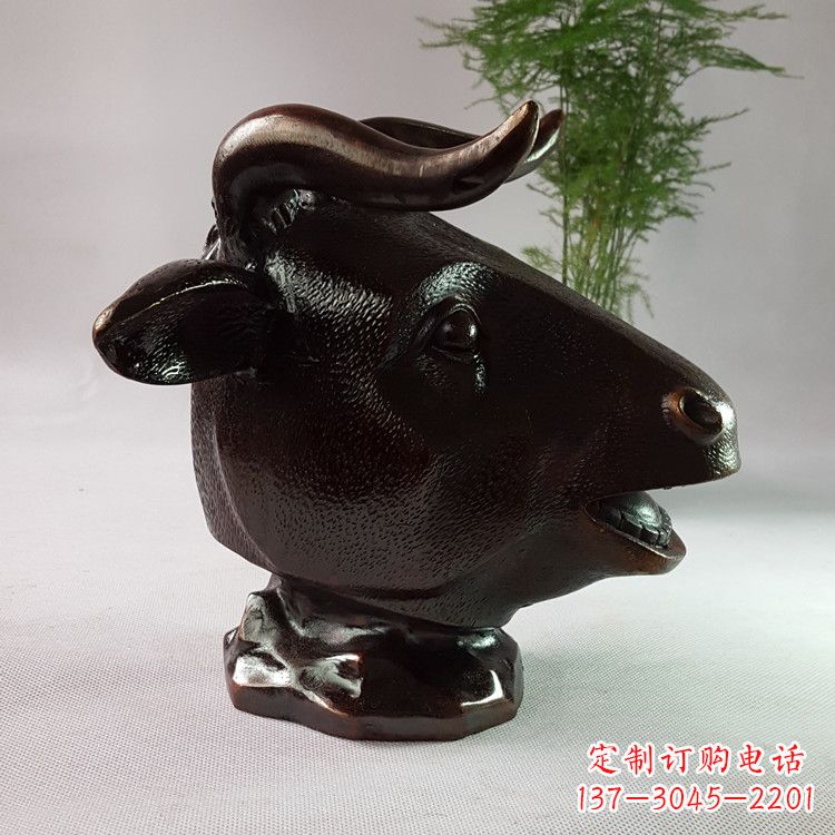 生肖牛铸铜兽首 生肖牛铸铜兽首