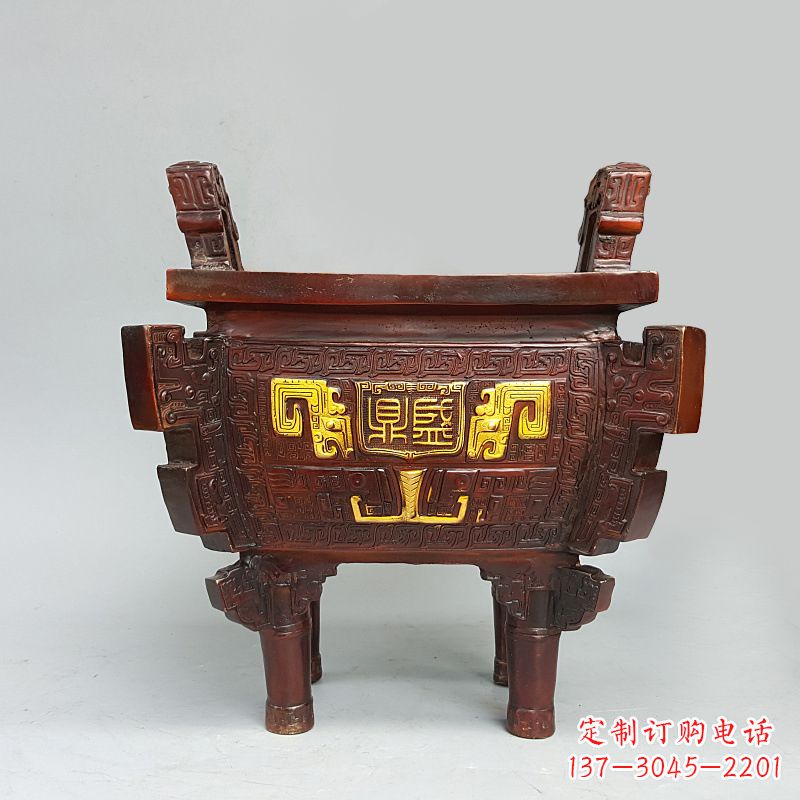 盛鼎纯铜鼎摆件