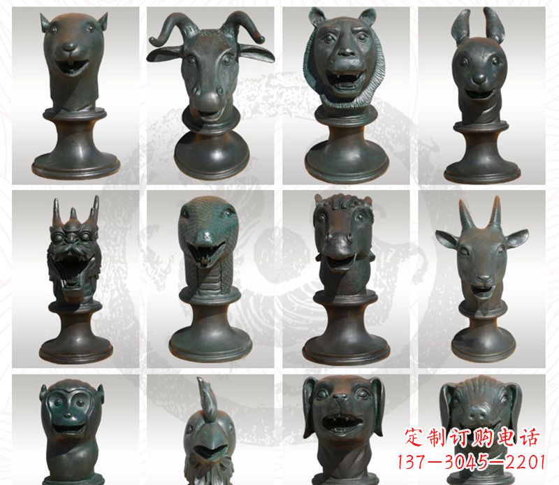 十二生肖-十二生肖兽首铜雕塑
