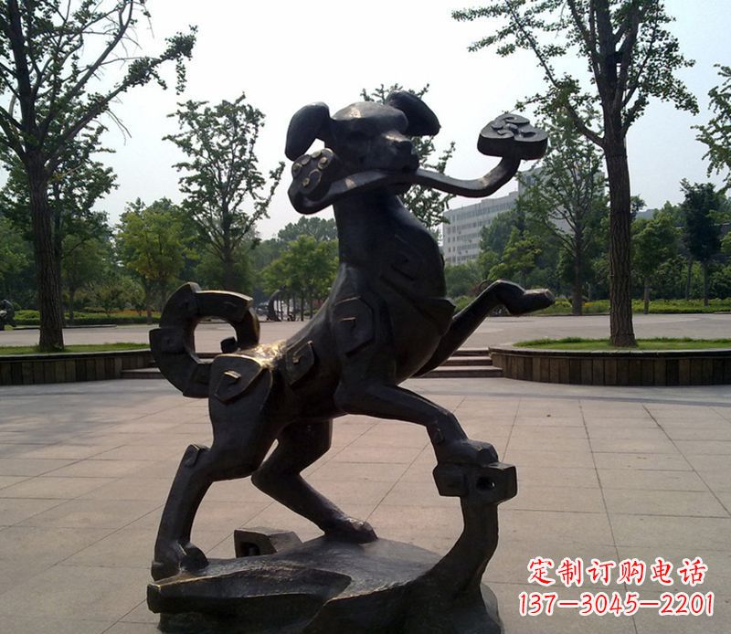 十二生肖组合铜雕