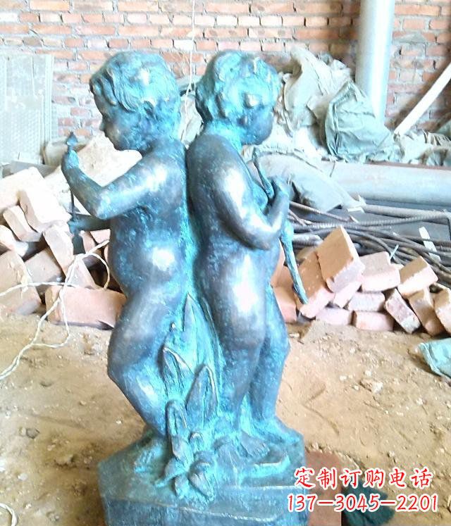 十二星座双子座青铜景观雕塑