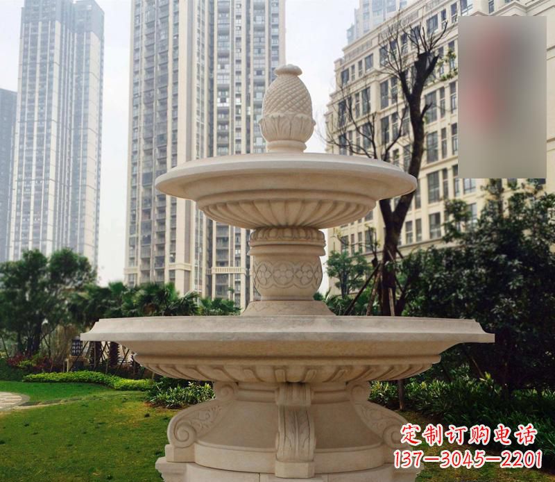 石雕别墅景观喷泉雕塑