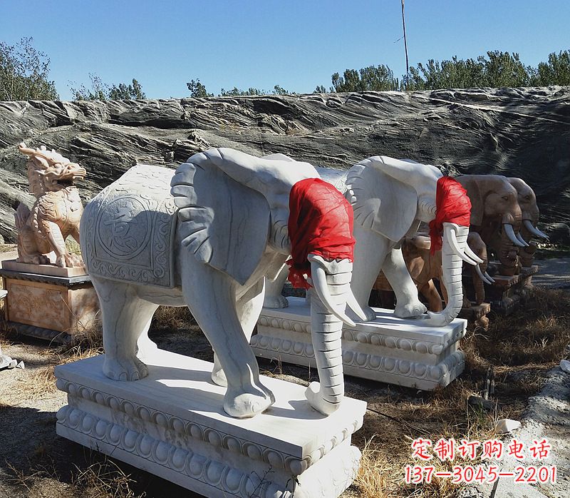 石雕大象别墅
