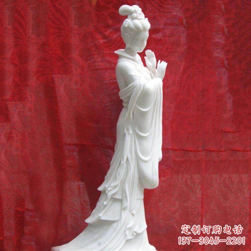 石雕貂蝉-汉白玉古代著名美女塑像