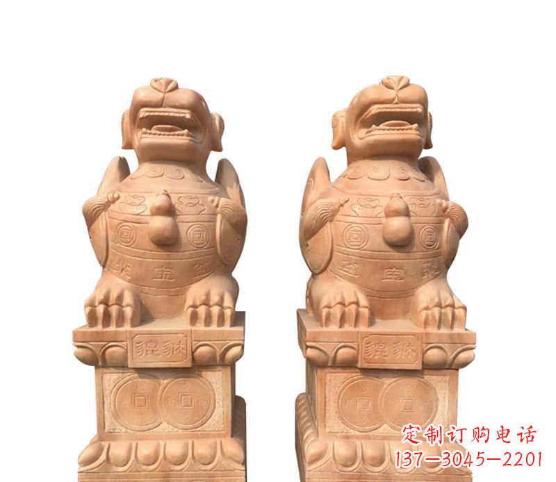 石雕古代神兽貔貅雕塑