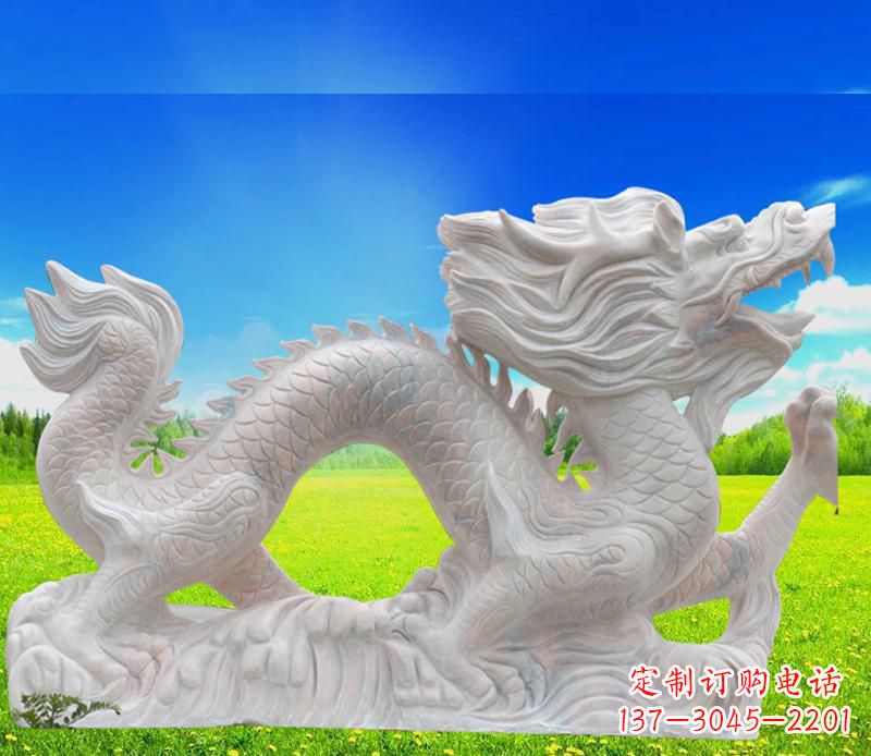 石雕古代镇宅龙雕塑