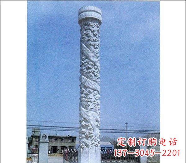 中领雕-塑-厂-家-优质定制龙柱石雕 中领雕塑厂家-优质定制龙柱石雕