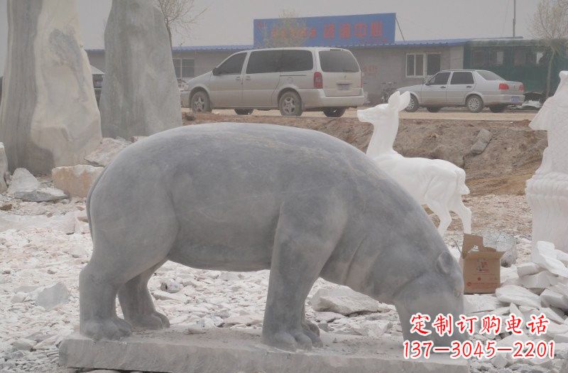 石雕河马