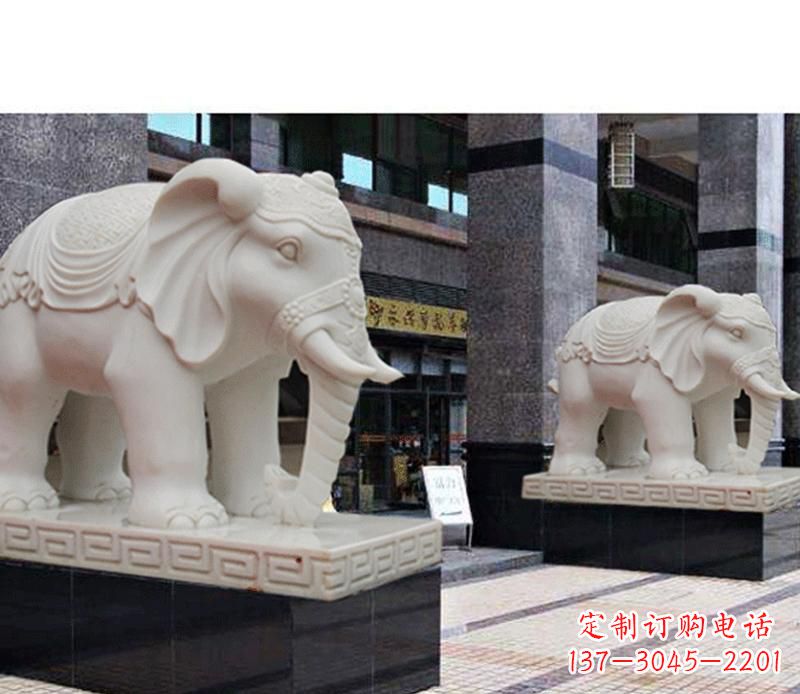 石雕酒店大象动物