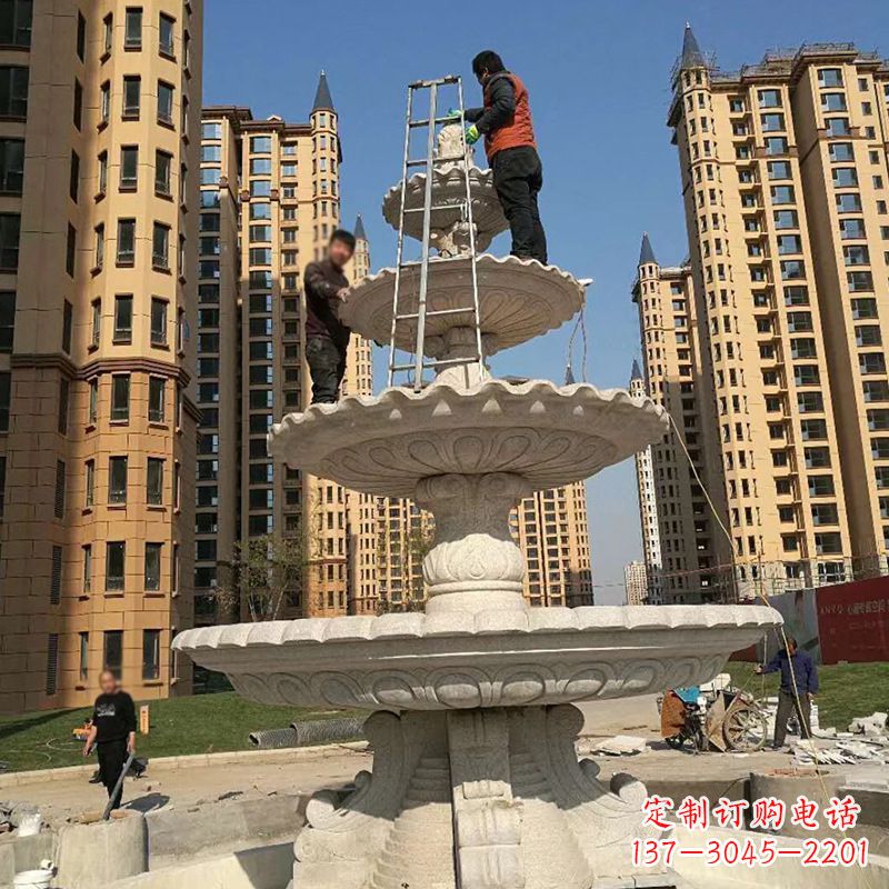 石雕九龙喷泉