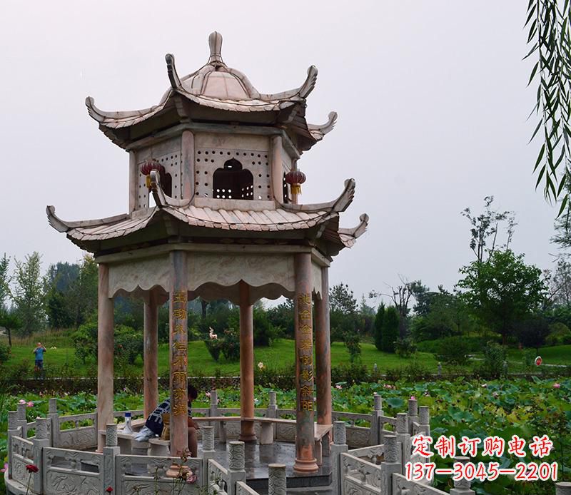 石雕凉亭景观雕塑