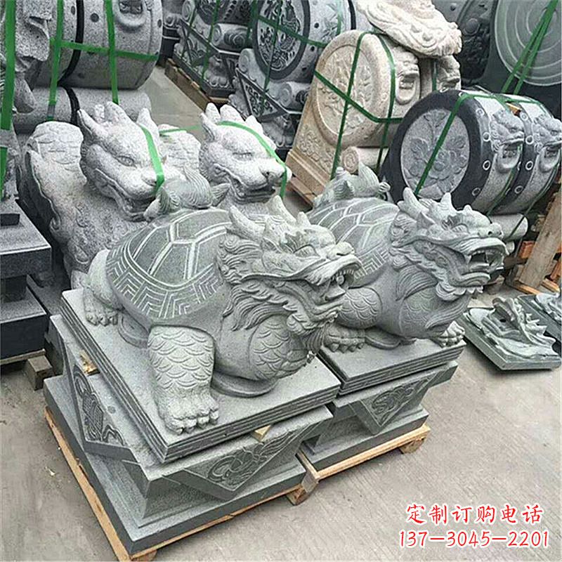 石雕龙头乌龟