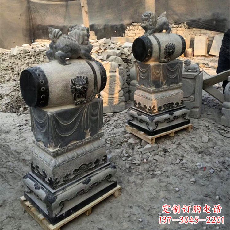 石雕门墩 大象