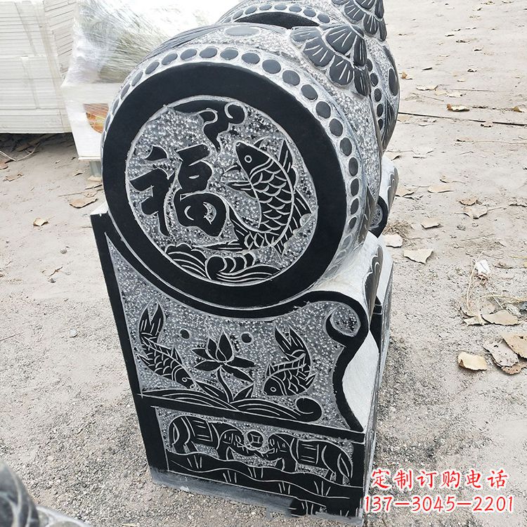 石雕门墩青石