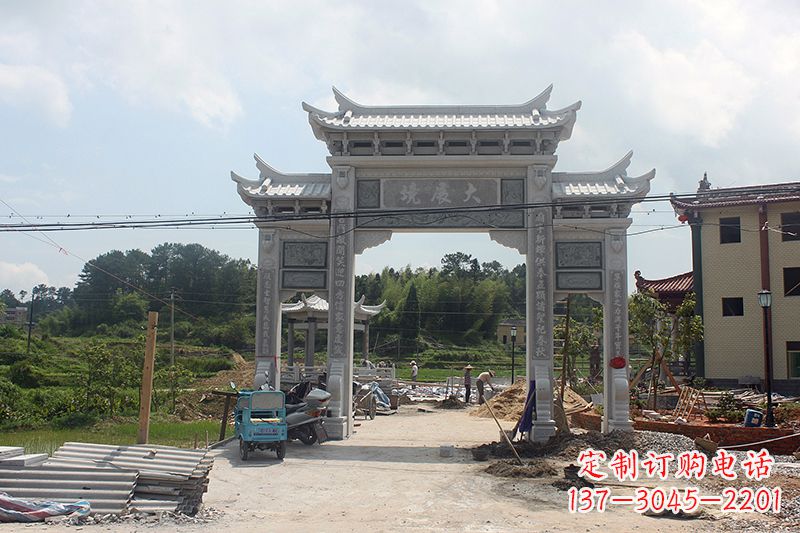 石雕牌坊 浮雕墙仿古