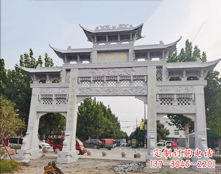 石雕牌坊-人物雕塑定制 石雕牌坊-人物雕塑定制