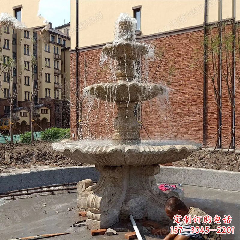 石雕喷泉流水雕塑