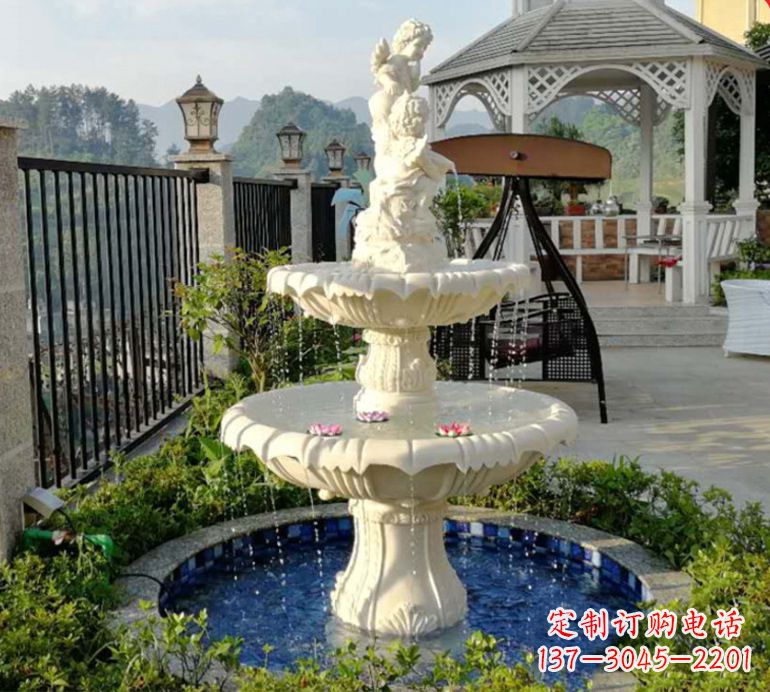 石雕喷泉水池