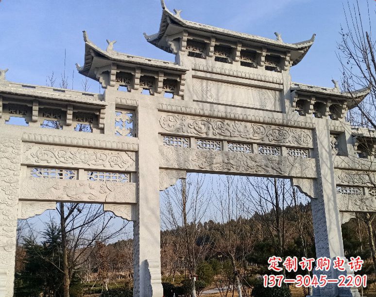 石雕乡村牌坊
