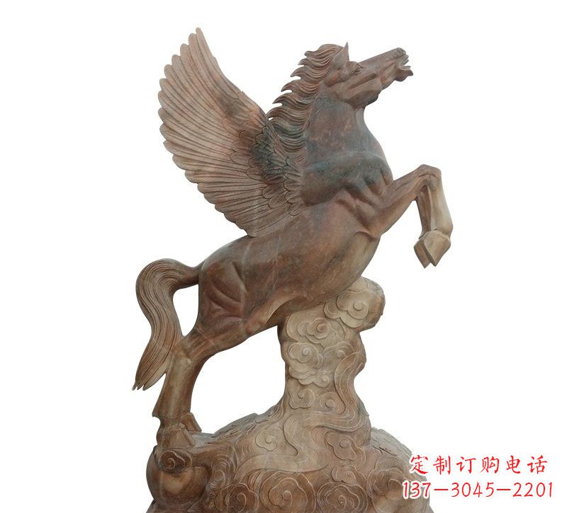 石雕祥云飞马