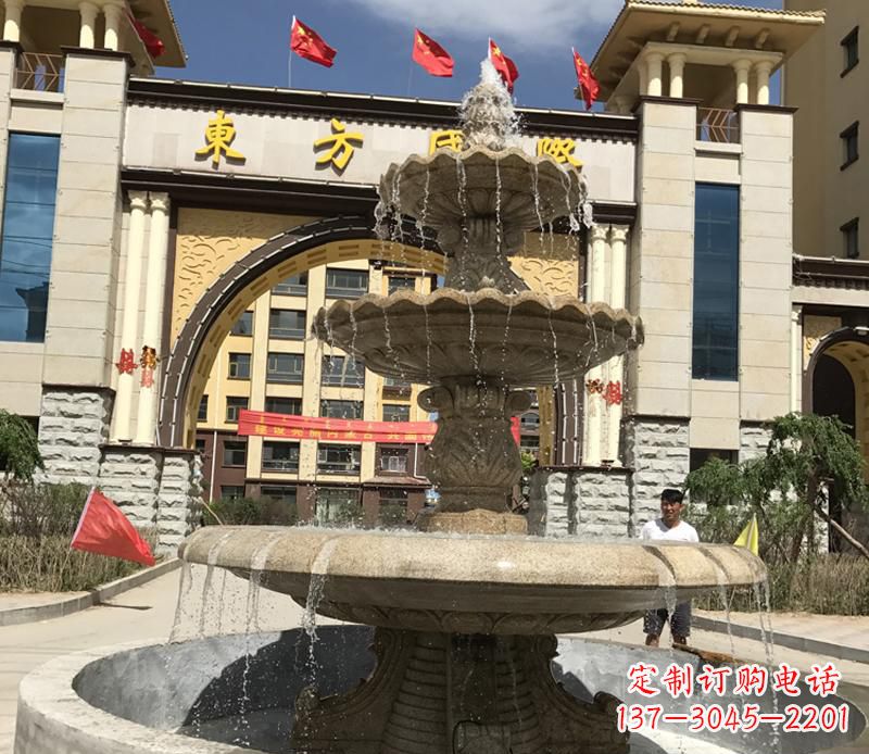 石雕小区大型喷泉雕塑
