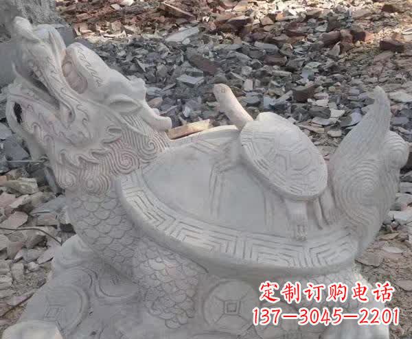 石雕招财神兽龙龟
