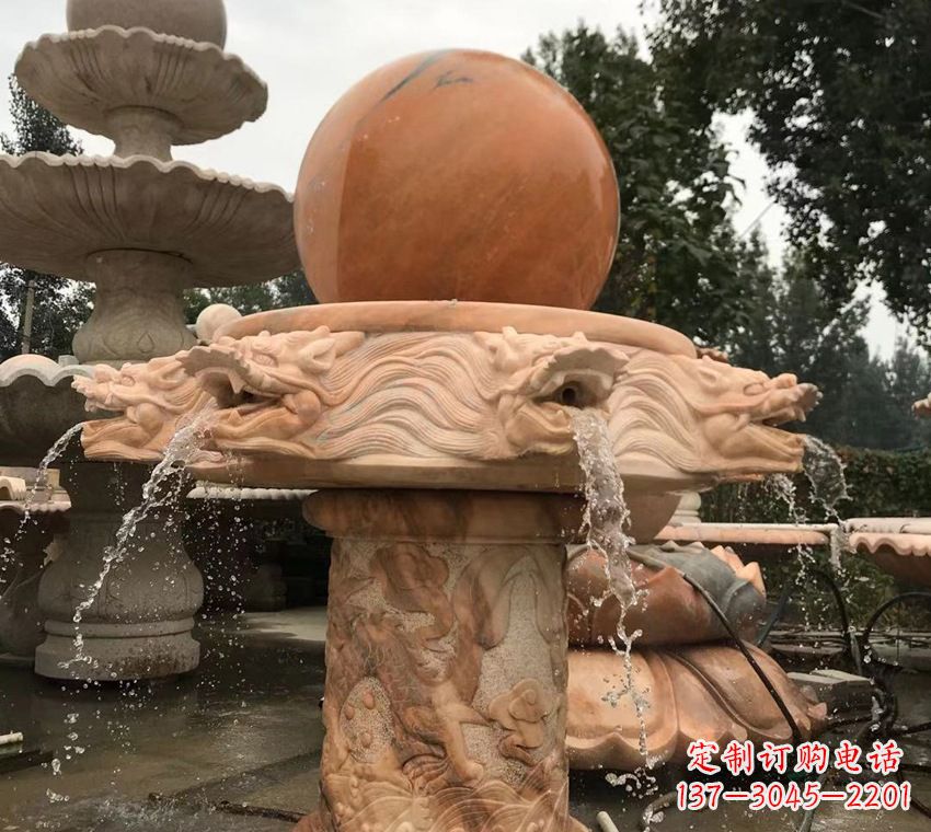 石雕自然流水喷泉