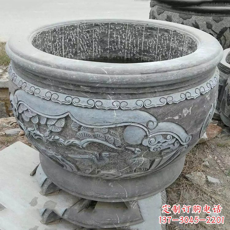 石刻园林鱼缸