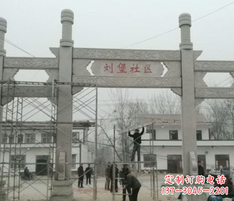 石牌坊道路石雕