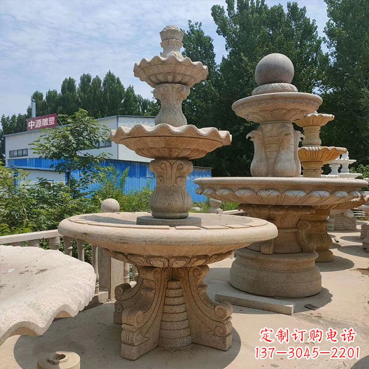 石喷泉 石雕刻