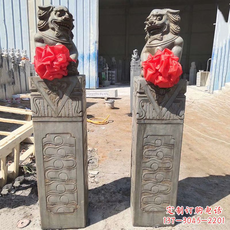 石狮子栓马桩