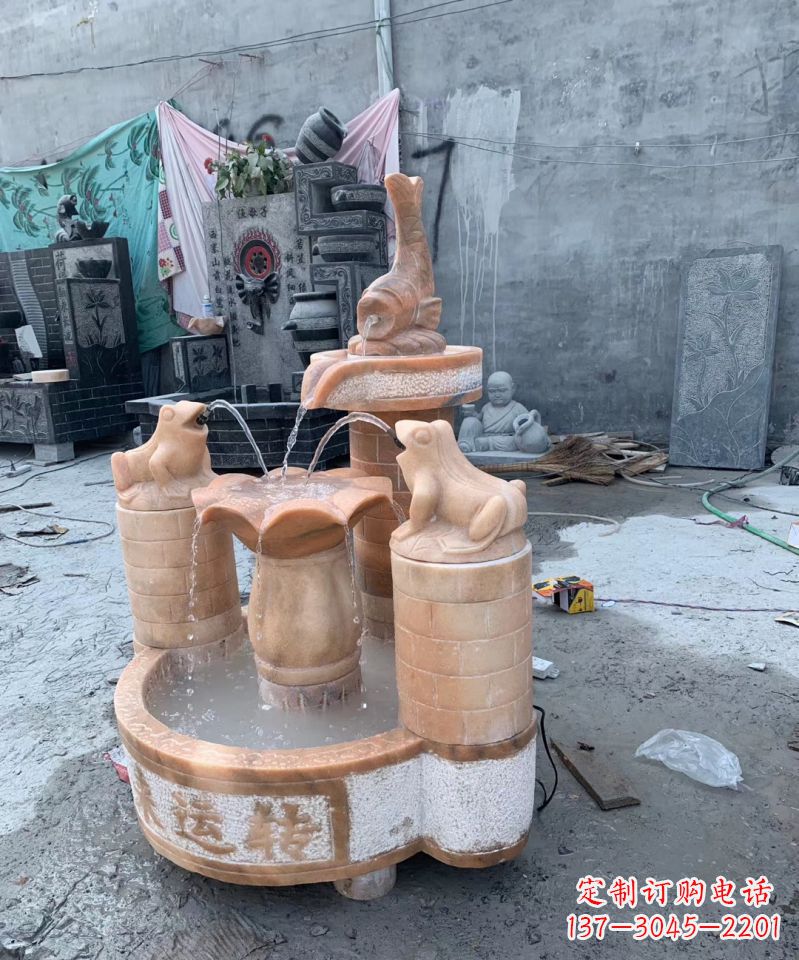 时来运转石雕户外摆件广场景观雕塑