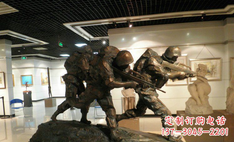 士兵突击战士铜雕