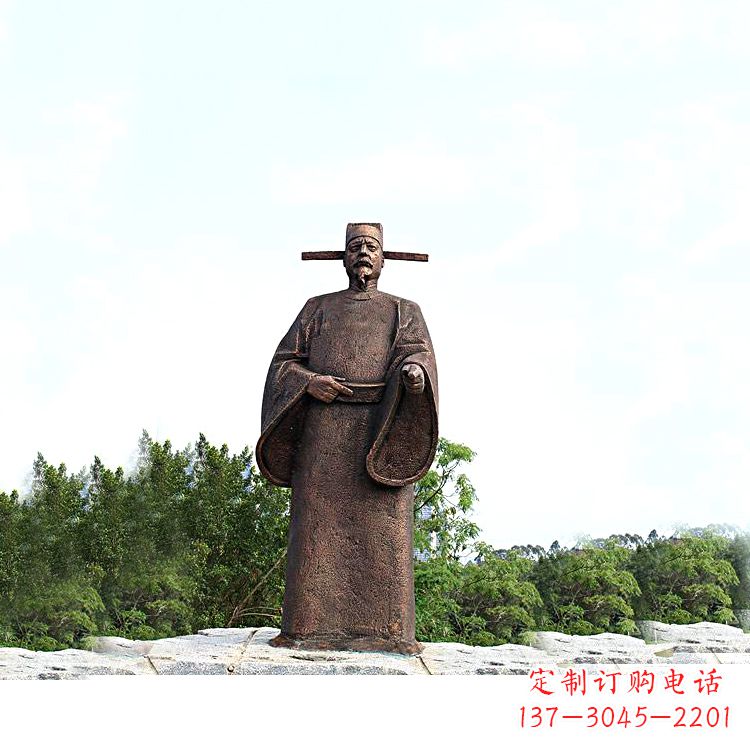 世界法医学鼻祖纯铜宋慈公园景区终归历史名人雕像