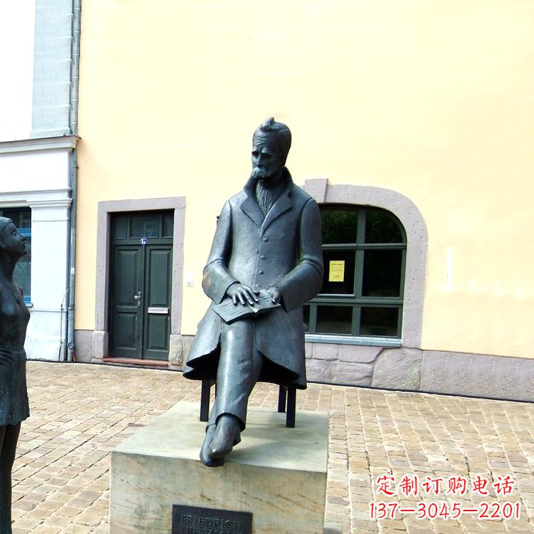 世界名人德国著名哲学家尼采铜雕景观雕塑 世界名人德国著名哲学家尼采铜雕景观雕塑