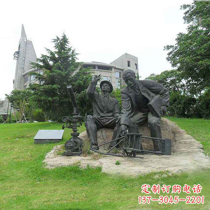 世界名人美国著名发明家莱特兄弟公园名人雕塑 世界名人美国著名发明家莱特兄弟公园名人雕塑
