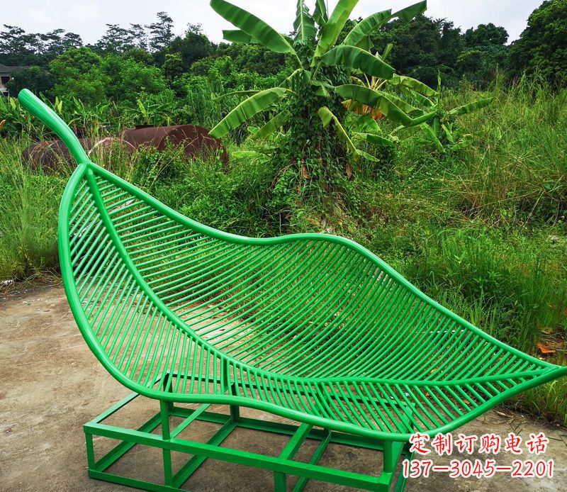 树叶不锈钢景观雕塑