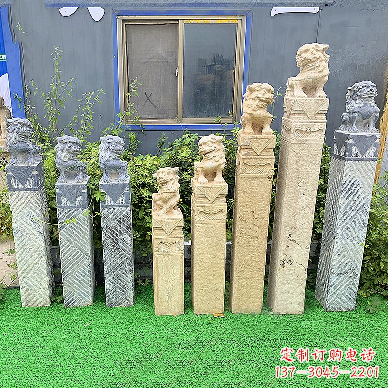 拴马桩狮子