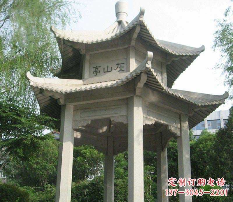 凉亭雕塑 - 双层/凉亭/石雕 凉亭雕塑 - 双层/凉亭/石雕