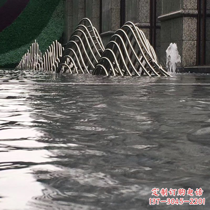 水池水景假山不锈钢