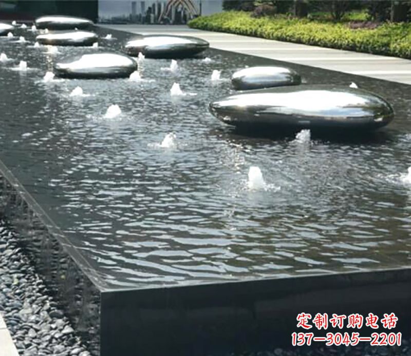 水滴水池不-锈-钢-雕-塑-