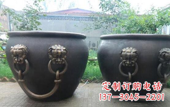 水缸寺庙景观铜雕
