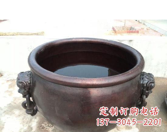 水缸寺庙铜雕